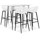 5 Piece Bar Set White 3057404