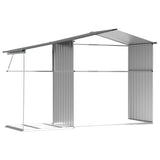 Garden Shed Grey 277x192.5x179 cm Galvanised Steel 3188289