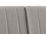 Upholstered Headboard Taupe 140 cm Solid Pine Wood 879397
