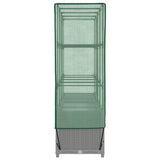Raised Bed with Greenhouse Cover Rattan Look 160x40x138 cm 4015858