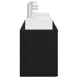 Bathroom Cabinet Set 3 pcs Black 49.5 x 41 x 62.5 cm 3405844