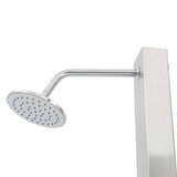 Outdoor Shower with Tray WPC Stainless Steel 3051286