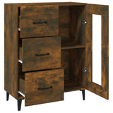 Sideboard Smoked Oak 69.5x34x90 cm Engineered Wood 817366