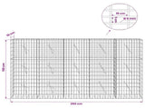 Gabion with 5 mm Wire and 5x10 cm Mesh 250x10x150 cm 3464471