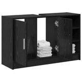 Bathroom Cabinet Black Oak 90 x 29 x 55 cm Engineered wood 869211