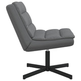 Swivel Chair Grey 63 x 75 x 76 cm PU 42007341