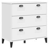 Drawer Cabinet VIKEN White Engineered Wood 374920
