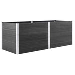 ZNTS Garden Raised Bed 250x50x91 cm WPC Grey 49058