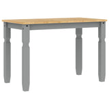 Dining Table Corona Grey 112x60x75 cm Solid Wood Pine 4005715