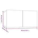 4 Piece TV Cabinet Set White Engineered Wood 3114526