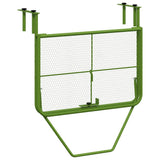 Balcony Table Green 60x40 cm Steel 340918
