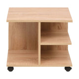Rolling Shelf 50x35x42 cm Oak 245723
