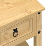 ZNTS Coffee Table with Drawers Corona 85x50x45 cm Solid Wood Pine 4002772