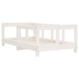 Kids Bed Frame White 70x140 cm Solid Wood Pine 834427