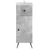 Bathroom Storage Cainet BREDA Concrete Grey 30 x 31 x 80 cm 897488