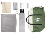 Camping Tent with Roof with Air Vent Green 335 x 275 x 180 cm 42028637
