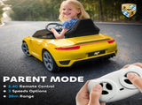 Kids Electric Car, 12V Licensed RUF GT Ride on Car with Suspension, Remote Control, Music for 3-5 T3398P422387