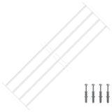 Security Grille for Windows with 4 Crossbars 93-174 cm 42031299