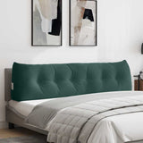 Back Pillow Dark Green 180 x 24 x 50 cm Velvet 42014576