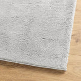 Rug HUARTE Short Pile Soft and Washable Grey 240x240 cm 375082