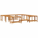 Hot Tub Surround Brown 255 x 255 x 55.5 cm Solid Acacia Wood 3334765