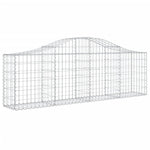 Arched Gabion Baskets 18 pcs 200x30x60/80 cm Galvanised Iron 3145402