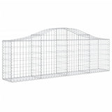 Arched Gabion Baskets 18 pcs 200x30x60/80 cm Galvanised Iron 3145402