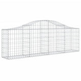 Arched Gabion Baskets 18 pcs 200x30x60/80 cm Galvanised Iron 3145402