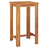 Garden Bar Set Brown Solid acacia wood Compact Footrest 3295275
