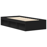 Bed Frame without Mattress Black 75x190 cm Small Single Small Single 3203846