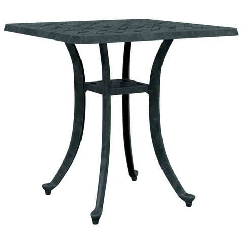 ZNTS Garden Table Green 53x53x53 cm Cast Aluminium 4002822