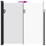 Retractable Side Awning White 200x500 cm 4004466