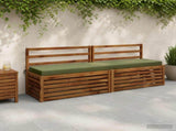 2-Piece Bench Cushions SOEST 100% Polyester Olive Green 949951