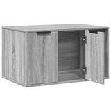 Cat Litter Box Enclosure Grey Sonoma 80x50x45 cm Engineered Wood 857738