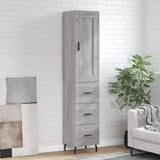 Highboard Grey Sonoma 34.5x34x180 cm Engineered Wood 3200215