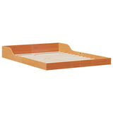 Bed Frame Wax Brown 120 x 190 cm Solid Pine Wood 873327