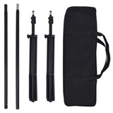 Photo Studio Kit with 5 Coloured Backdrops and Adjustable Frame 190205