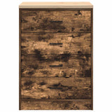 ZNTS Garage Storage Cabinet Smoked Oak 60x51x85 cm Solid Wood Pine 860602