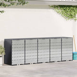 Wheelie Bin Storage for 5 Bins Anthracite 340 x 77.5 x 115.5 cm 3394781