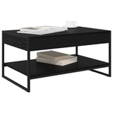 Coffee Table Black Oak 80 x 50 x 40 cm Engineered Wood 886438