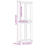 Barn Door CORONA 70x210 cm Solid Wood Pine 4103415