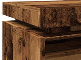 Bedside Cabinets with LED Lights 2 pcs Old Wood 40x39x48,5 cm 857659