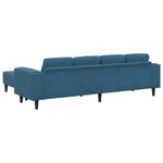 Sofa Set 3 pcs Blue Velvet 3335121