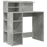 Desk Concrete Grey 90 x 48 x 101.5 cm Engineered Wood 869525