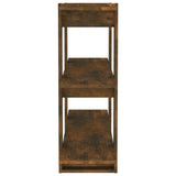 Book Cabinet/Room Divider Smoked Oak 100x30x87 cm 813566