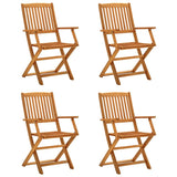 Garden Dining Set Wood Solid Acacia wood 5 piece set Foldable 3203352