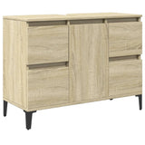Sink Cabinet Sonoma Oak 80x33x60 cm Engineered Wood 849666