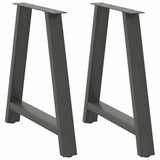 Dining Table Legs A-Shaped 2 pcs Anthracite 80x cm Steel 4012858