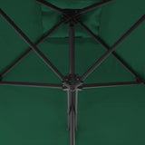 Garden Parasol with Steel Pole 300 cm Green 44885