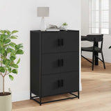 Highboard Black 68x35x106.5 cm Engineered Wood and Metal 849069